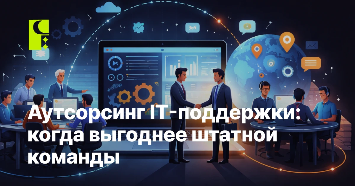 Аутсорсинг IT-поддержки: когда выгоднее штатной команды