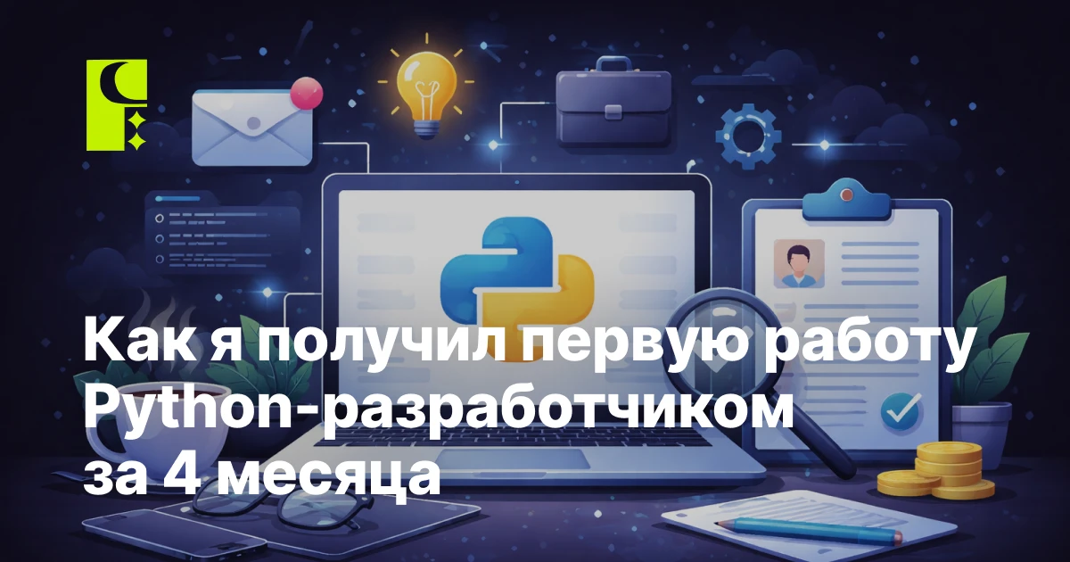 Как я получил первую работу Python-разработчиком за 4 месяца