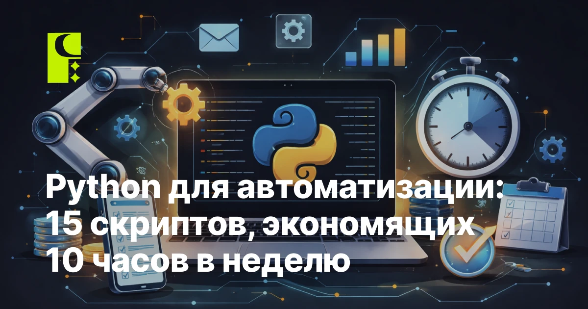 Python для автоматизации: 15 скриптов, экономящих 10 часов в неделю