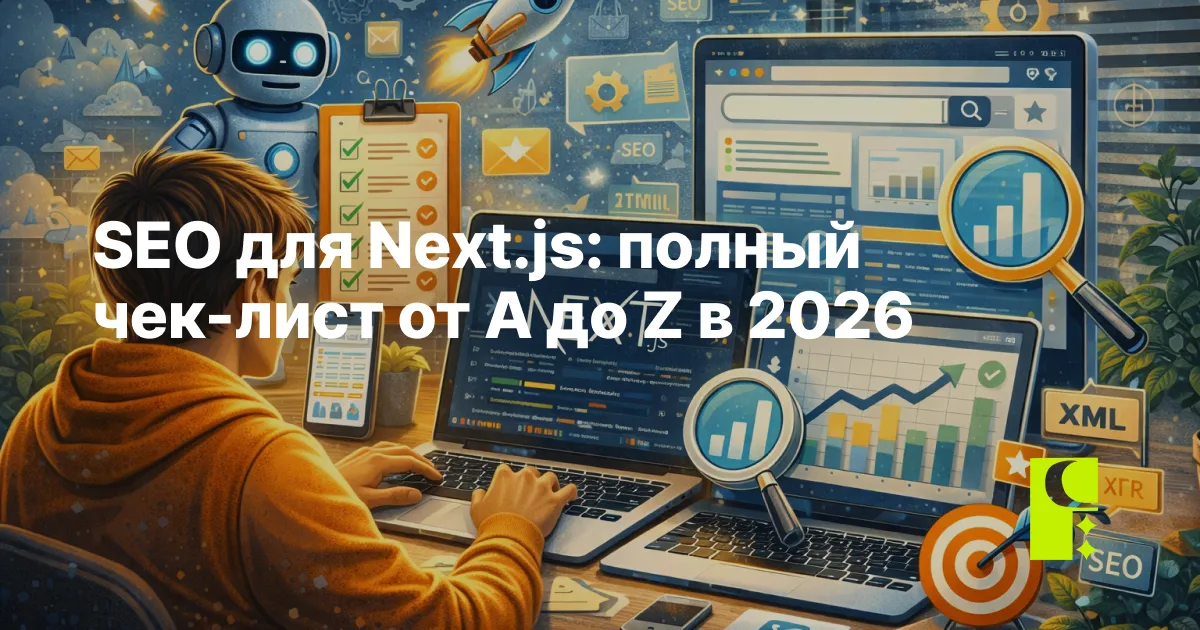 SEO для Next.js: полный чек-лист от A до Z в 2026