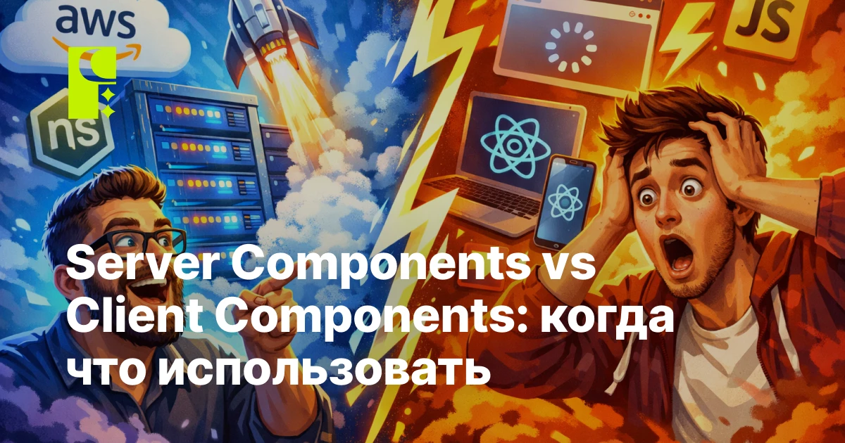 Server Components vs Client Components: когда что использовать