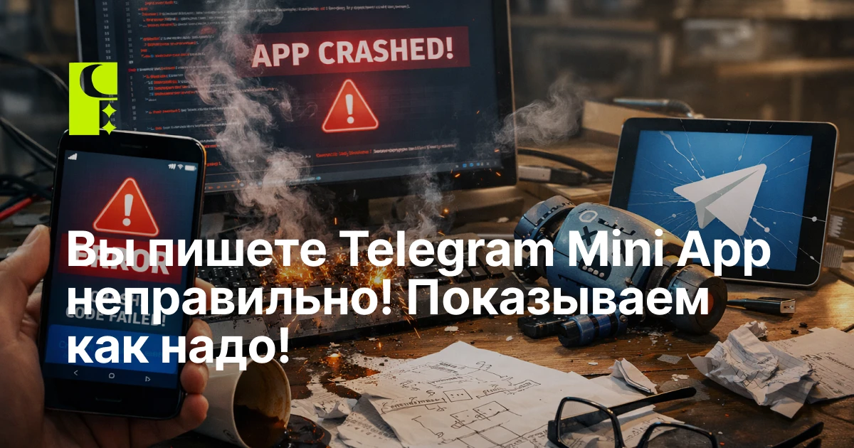 Вы пишете Telegram Mini App неправильно. Вот доказательство